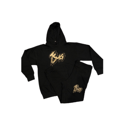 Black "TrackStarzMusicGroup" Jogger Suit