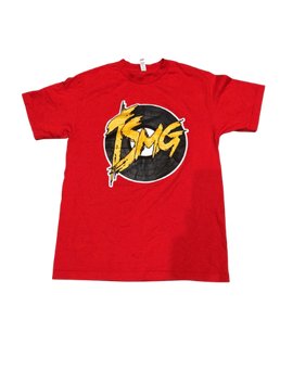 Red "TrackStarzMusicGroup" T-Shirt